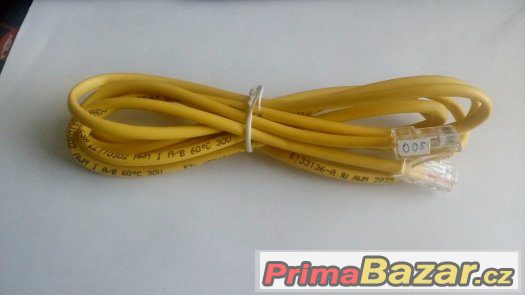 Ethernet kabel černý a žlutý (2m) Ethernet kabel černý a žlutý (2m)