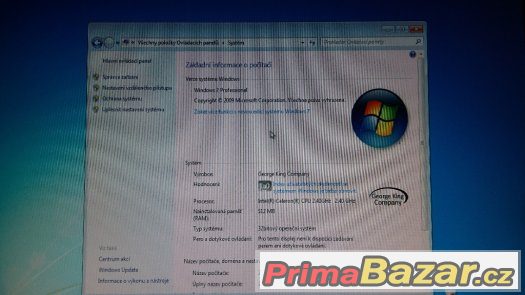 PC sestava bez monitoru WIN 7 Celeron 2,4GHz