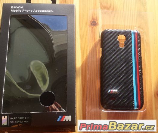 Samsung S4 mini BMW Pouzdro Carbon+Tvrzené Sklo