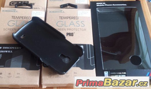 Samsung S4 mini BMW Pouzdro Carbon+Tvrzené Sklo Samsung S4 mini BMW Pouzdro Carbon+Tvrzené Sklo
