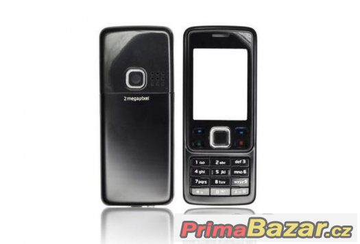 Kryt nový Nokia 6300, černý a stříbrný.