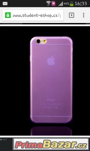 Kryt na Iphone 6 svetle fialovy silikonovy