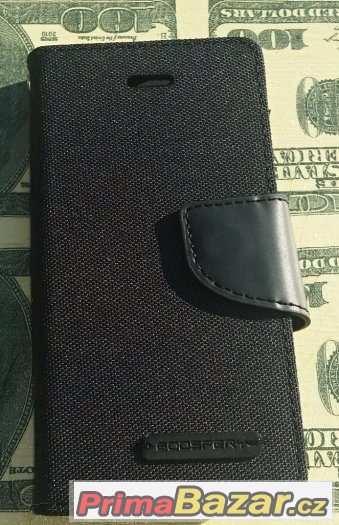 Mercury Canvas Diary pouzdro typu peněženka Apple iPhone 5