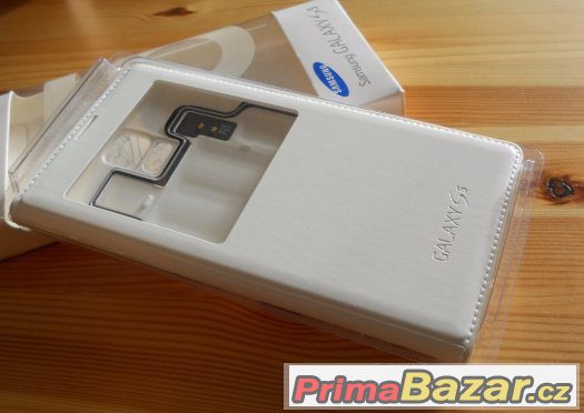 Originál Samsung S-View Pouzdro White pro G900 Galaxy S5
