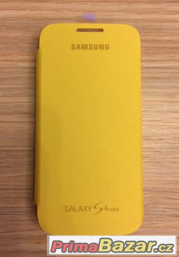 Samsung flipové pouzdro pro Galaxy S4 mini - žluté - Nové
