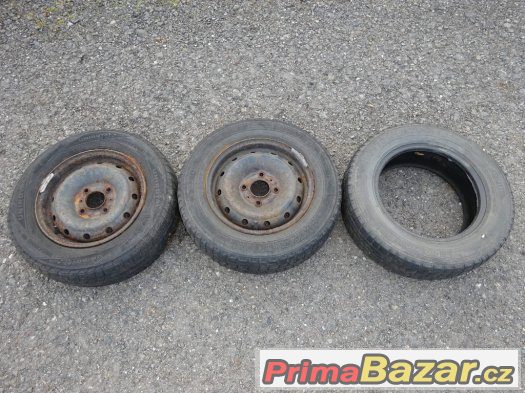 2 kola + 1 pneu - 165/70 R13 - použitá