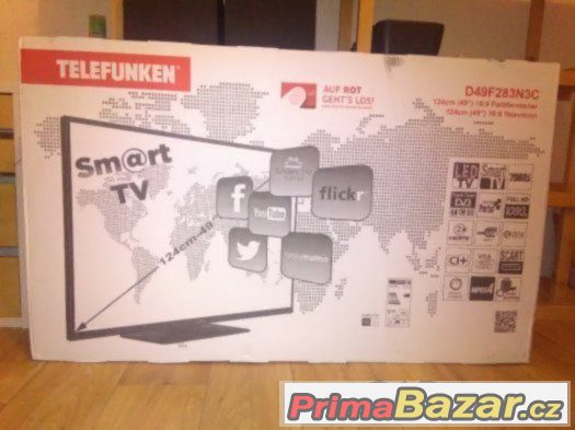TELEVIZE SMART LED TV TELEFUNKEN - 124 cm-nová - záruka