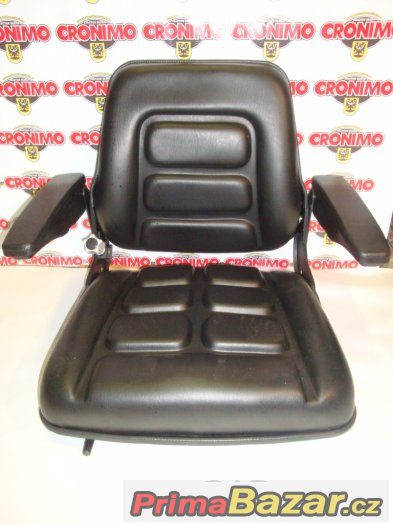 Pohodlné sedadlo CR 25 s opěrkami pro různé stroje, sedačka