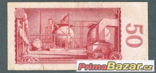 Staré bankovky - 50 kčs 1964 VZÁCNÁ serie A