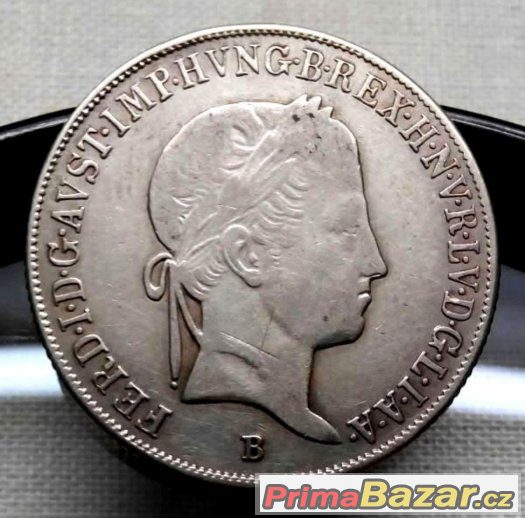 20 krejcarů 1845 B, Ferdinand V., Uhry