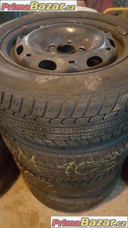 Plechove disky  VW Škoda 5x100 6jx14  et43 pneu 185/60 r14 et43