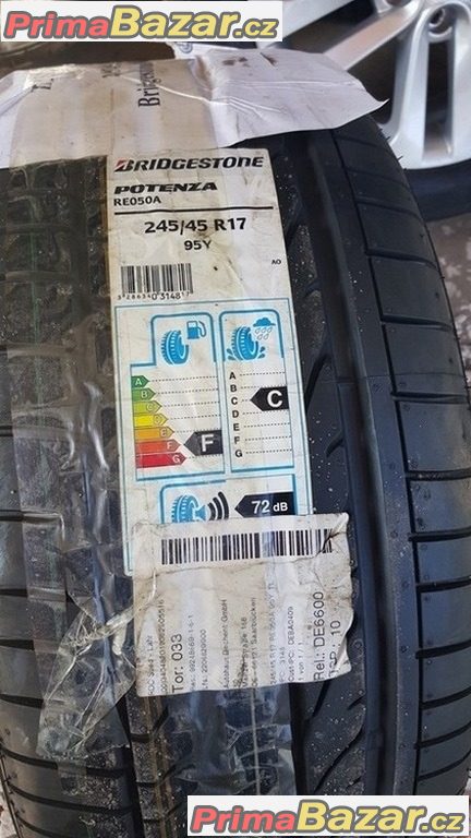 1xnova pneu Bridgestone Potenza RE050A 245/45 r17 95Y dot2013