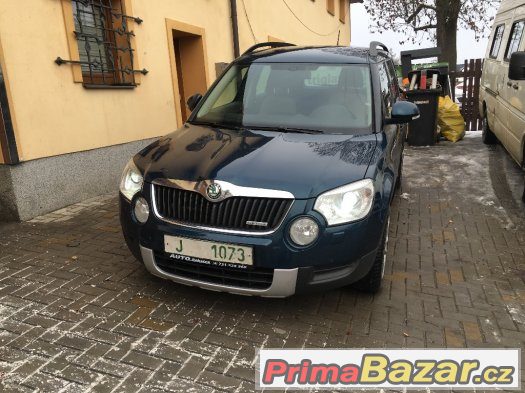 Škoda YETI 2012 super vybava, servisní kniha