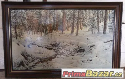 Obraz "Stříbrný důl" (Zima) Konečný Stanislav