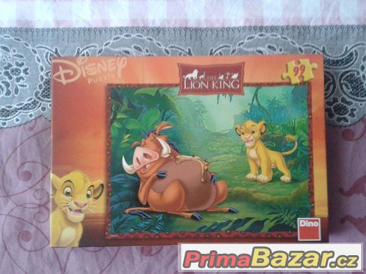 Nové dětské puzzle se Lvím králem zn. Dino, 99 dílků