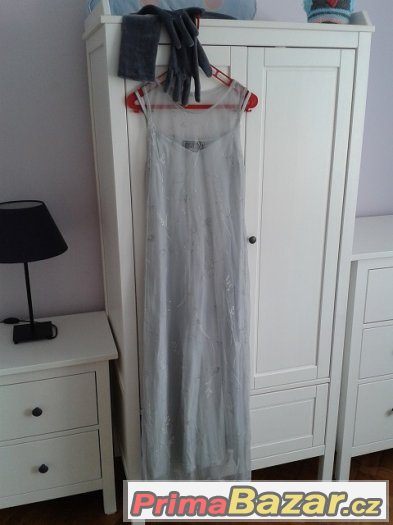 Nové originální dámské šaty a rukavice zn. Galilea, vel. M