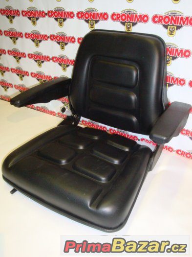 Pohodlné sedadlo CR 25 s opěrkami pro různé stroje, sedačka