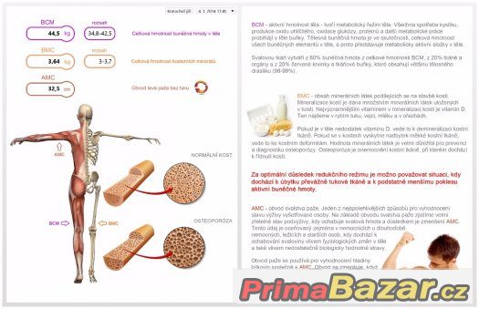 Analýza složení  těla na přístroji InBody 230