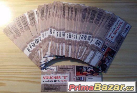 Voucher do TepFaktoru v hodnotě 250 Kč na hru Voucher do TepFaktoru v hodnotě 250 Kč na hru