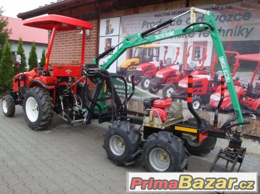 Vyvážečka LTC 3,4 s hydraulickou rukou za čtyřkolku, traktor