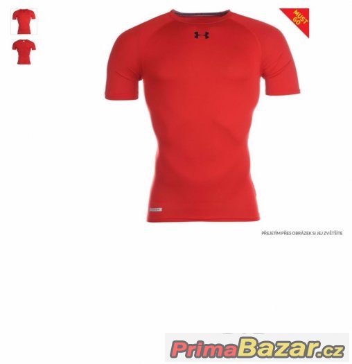 Under Armour Heatgear Core Tričko Krátký Rukáv VEL. S