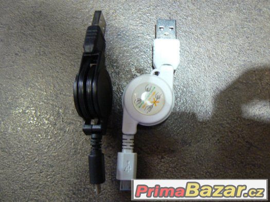 Navíjecí USB kabel s koncovkou micro USB