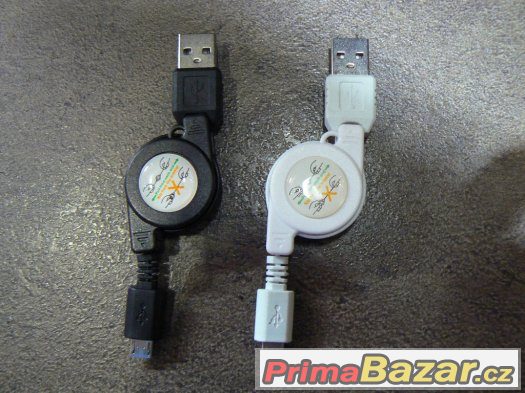 Navíjecí USB kabel s koncovkou micro USB