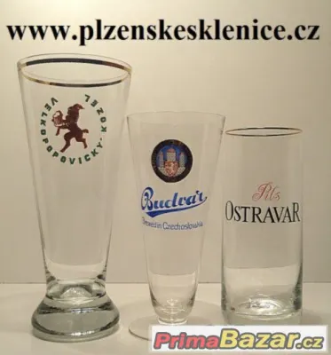 KOUPÍM PIVNÍ SKLENICE, PŮLLITRY,TŘETINKY - DOBŘE ZAPLATÍM