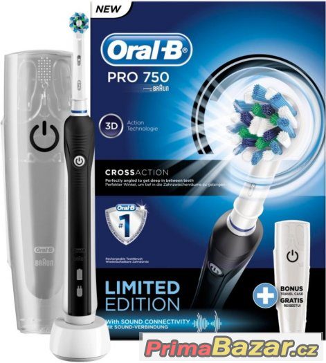 NOVÝ zubní kartáček Oral B Pro Black 750 SUPER CENA