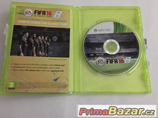 FIFA 16 CZ XBOX 360 JAKO NOVÁ
