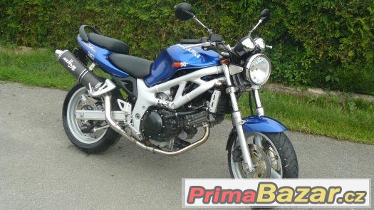 Suzuki SV 650 N, laděný výfuk, nová sada pneu