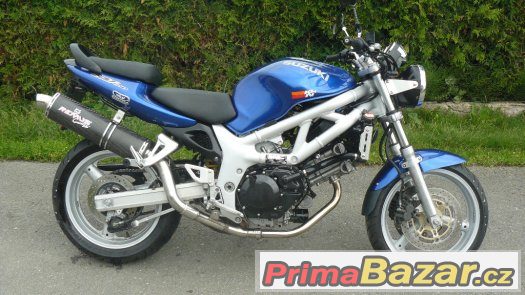 Suzuki SV 650 N, laděný výfuk, nová sada pneu