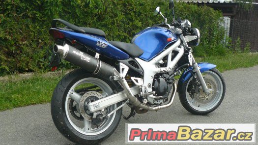 Suzuki SV 650 N, laděný výfuk, nová sada pneu