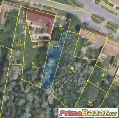 Oleksovice pozemky 2393 m2 v obci 33Kč/m2