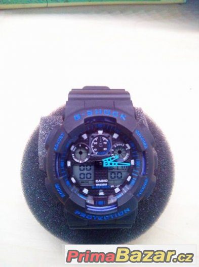 Černo-modré hodinky Casio G-Shock