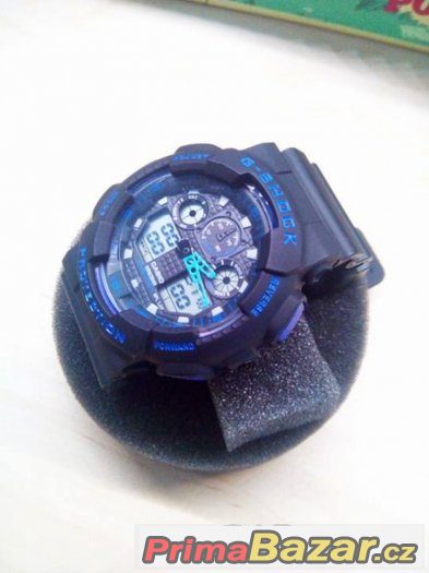 Černo-modré hodinky Casio G-Shock