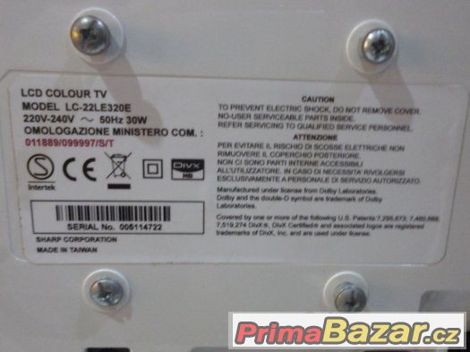 TV Sharp LC-22LE320E TV Sharp LC-22LE320E
