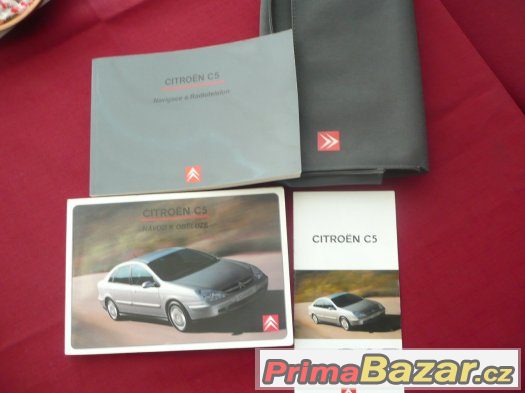 Citroën C5 od roku 2001 do 2004 návod k obsluze v češtině
