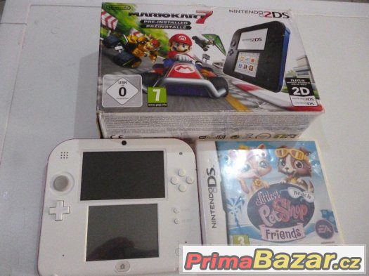 Nintendo 2DS + Hra (White Red)