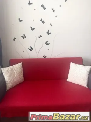 Ikea cerveny krasny prehoz vel.120x180cm