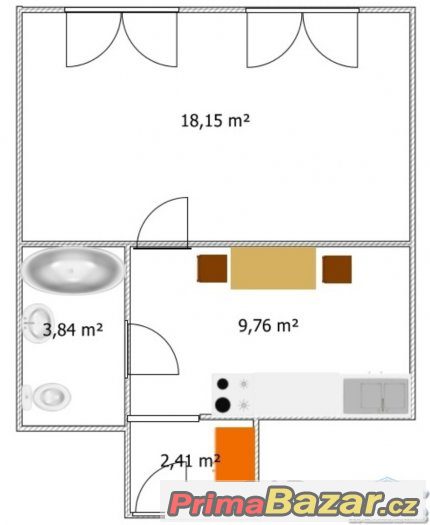 Prodej Byt 1+1, Vražné