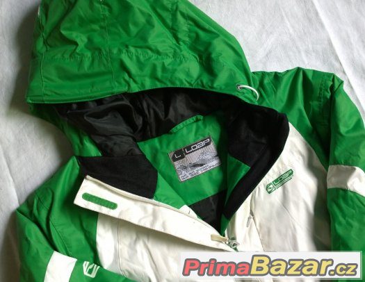 Nová zeleno-bílá zímní bunda