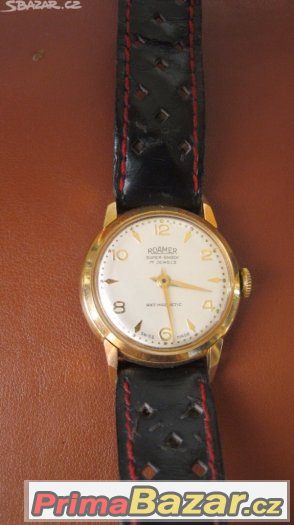 Eleganní starozitne panske svycarske hodinky ROAMER ve krasn