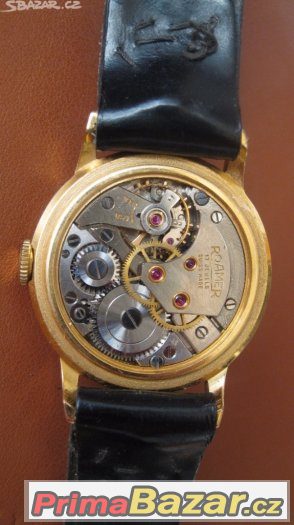 Eleganní starozitne panske svycarske hodinky ROAMER ve krasn