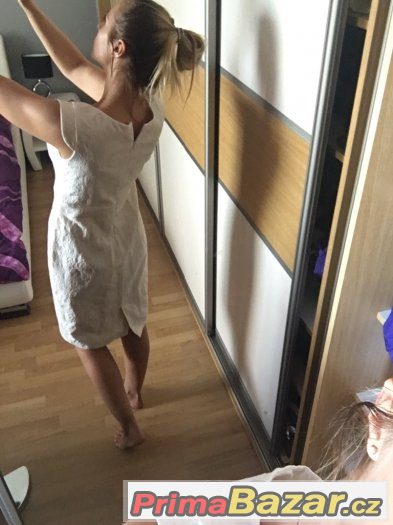 Krémové šaty vel.40 Krémové šaty vel.40