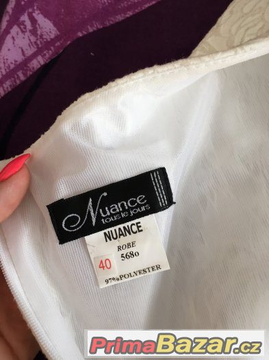Krémové šaty vel.40 Krémové šaty vel.40