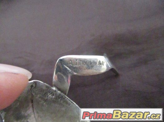 Stříbrná soška Sterling silver Žába A.I. Mulder & P