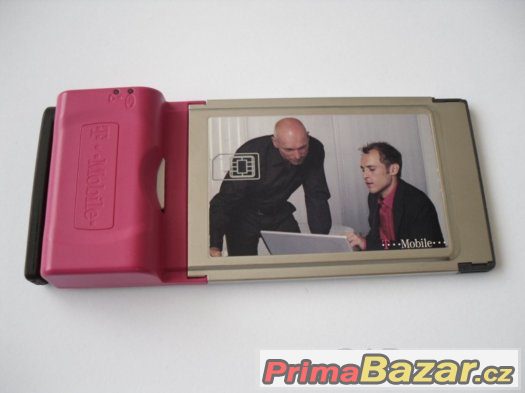 Pcmcia T-mobile karta pro datové připojení.