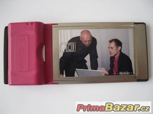 Pcmcia T-mobile karta pro datové připojení.