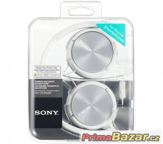 Sluchátka na uši zn. Sony MDR-ZX310AP - Nové